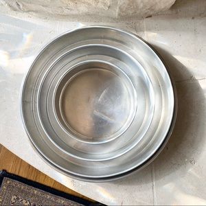 Vintage 4 Set Round Tiered Cake Pans Wedding Birthday 🎂